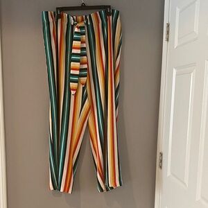 Multicolor Striped Pants